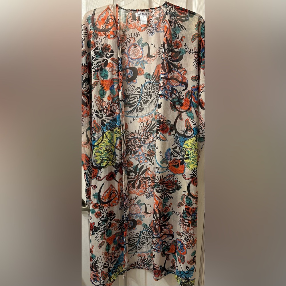 Say what? Floral cover up size s